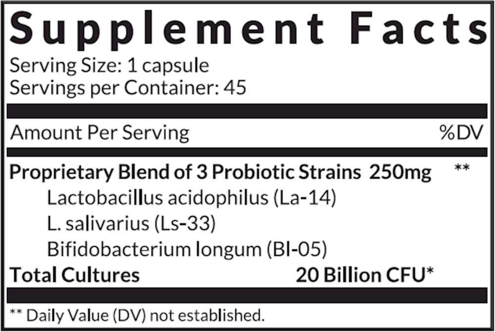 Fortéfy Supplement Facts Label