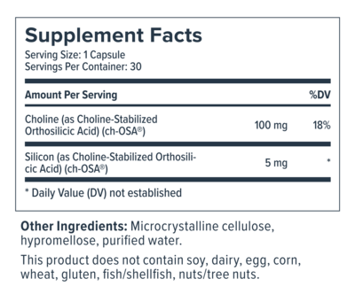 Collagen Generator ch-OSA Supplement Facts Label