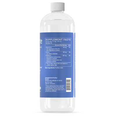 Balanced Electrolyte Concentrate Supplement Facts Label