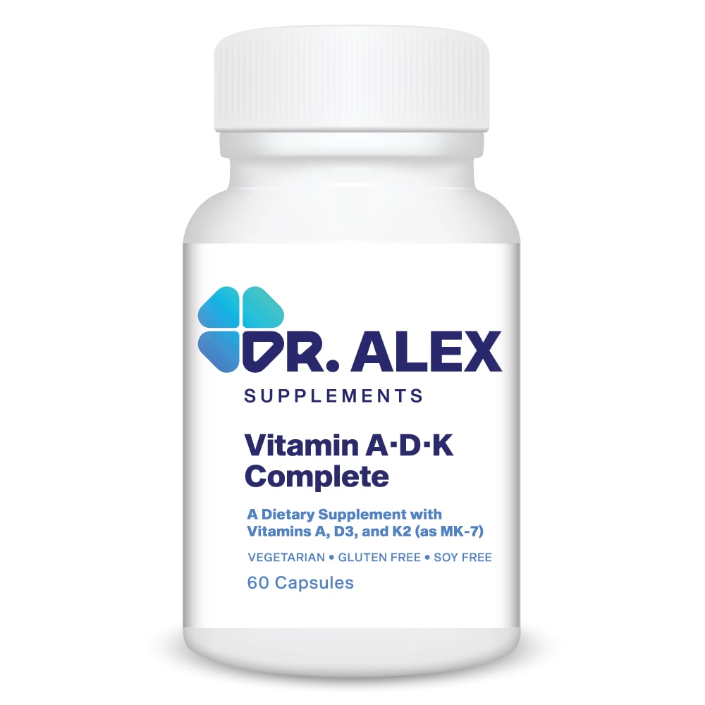 Vitamatic ADK Vitamin Supplement – 180 Veg Capsules With A, D3 & K2 For Joint Support