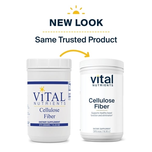 Cellulose Fiber Vital Nutrients new look