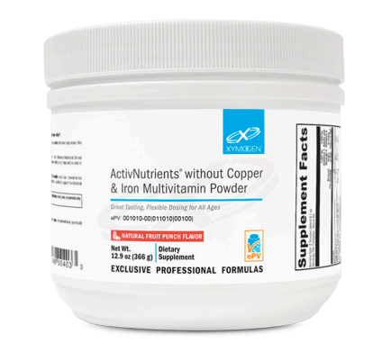 ActivNutrients without Copper & Iron Multivitamin Powder Fruit Punch (Xymogen)