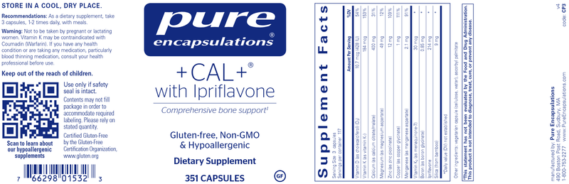 +CAL+ With Ipriflavone 351 Count (Pure Encapsulations)