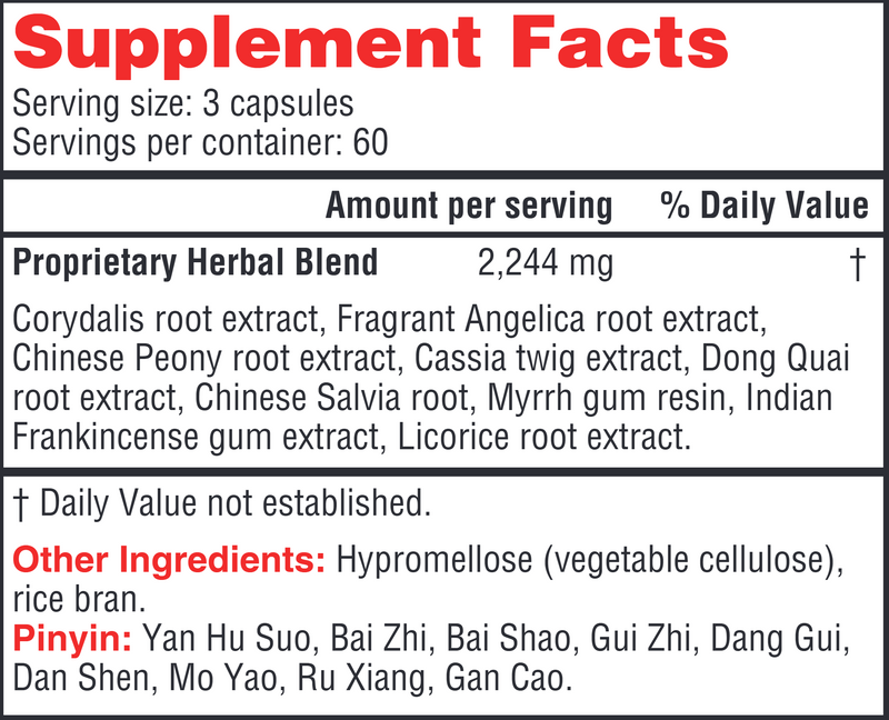 Channel Flow (Health Concerns) 180ct Supplement Facts