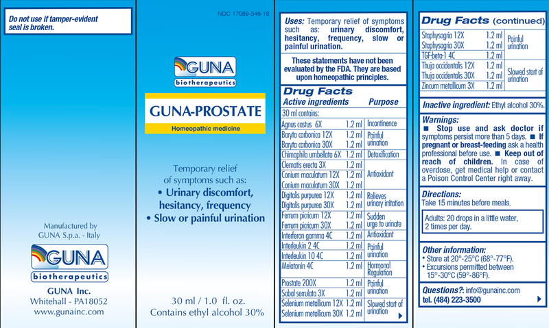 Guna-Prostate (Guna, Inc.) Label