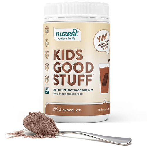 Nuzest - Kids Good Stuff - Vegan Smoothie Mix - Rich Chocolate -  Multivitamin Nutritional Supplement Protein Shake - Dairy Free - Supporting  Growth