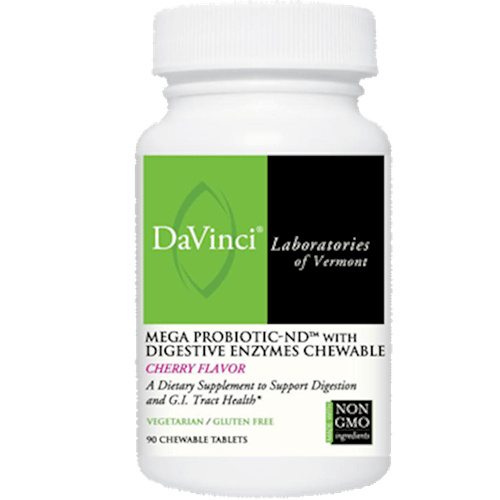 Mega Probiotic Nd With Digestive Enzymes Chewable Cherry Flavor
