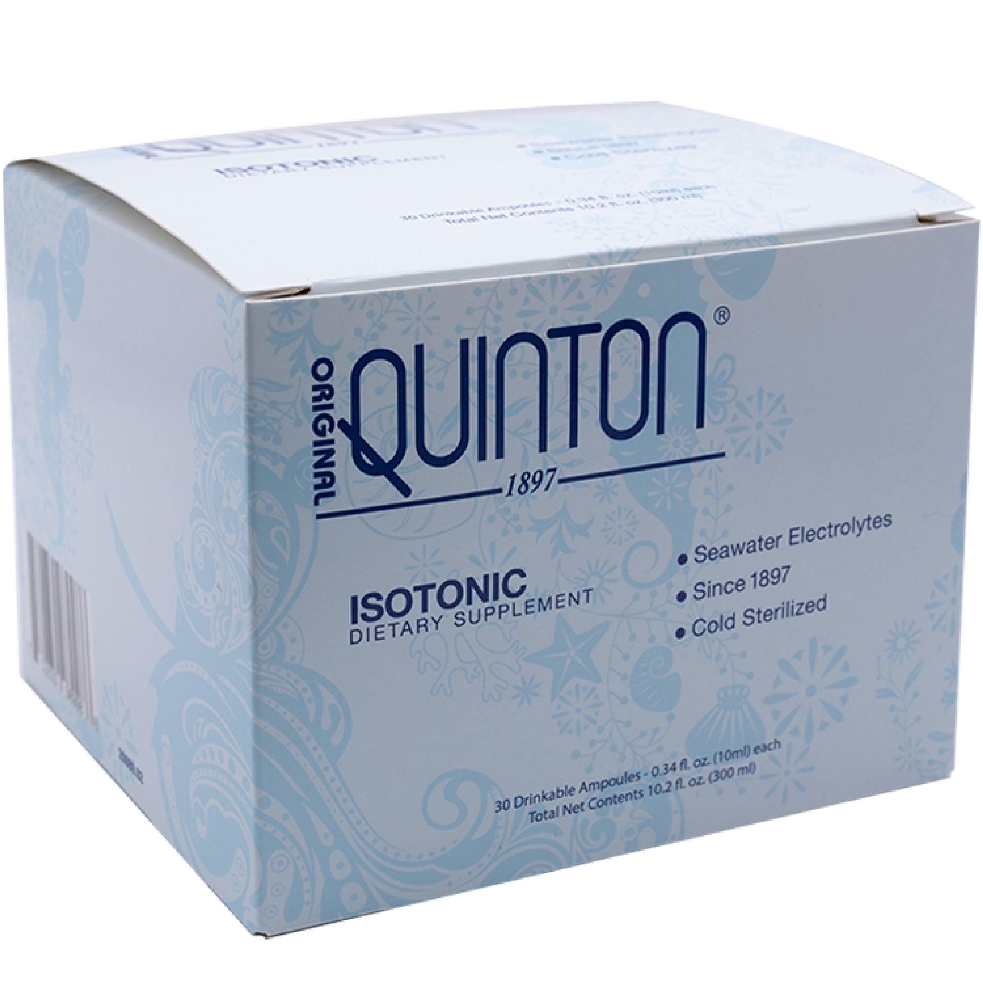 ACB Pharma - QUINTON ISOTONIC Bte/30 Ampoules Buvables de 10ml - Eau de Mer  Isotonique 3401572062422