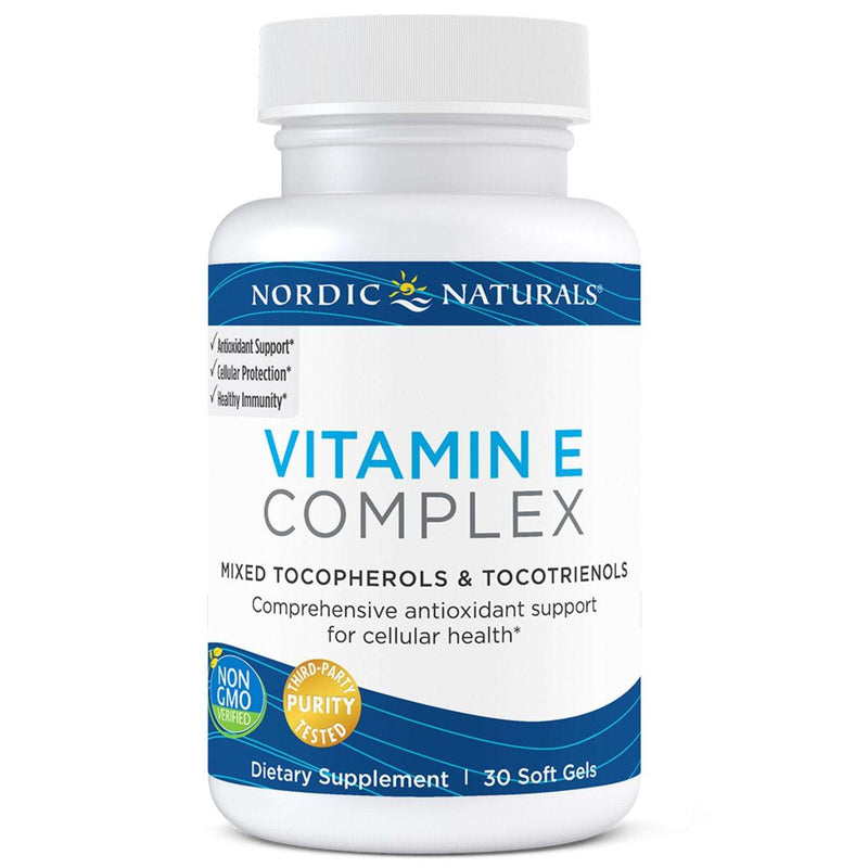 Vitamin E Complex 30 Soft Gels Unflavored Nordic Naturals