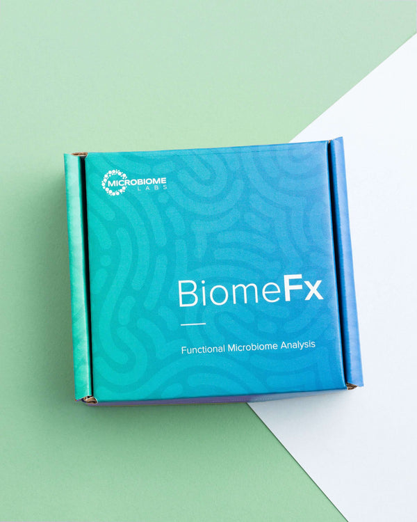 BiomeFX - Stool Test Kit and Registration - Microbiome Labs Front