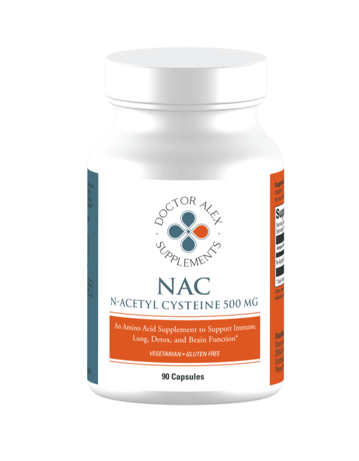 NAC | N-Acetylcysteine | N Acetyl Cysteine | L-cysteine | glutathione support