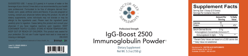 IgG-Boost 2500 - Immunoglobulin Powder