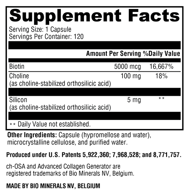 RegeneMax® Plus Supplement Facts Label