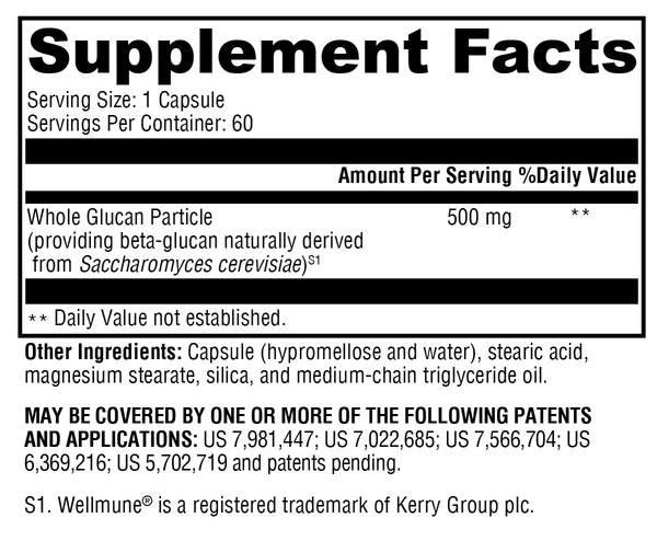 ImmunotiX 500™ Supplement Facts Label
