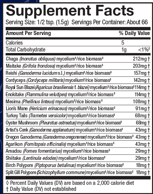 MyCommunity® Powder Supplement Facts Label