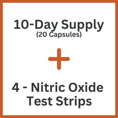 nitric oxide supplement sample and test strips