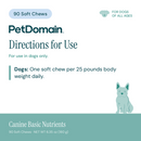 Canine Basic Nutrients Soft Chews (PetDomain)