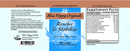 resolve and stabilize (blue poppy) label