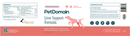 Liver Support Formula Powder (PetDomain) Label