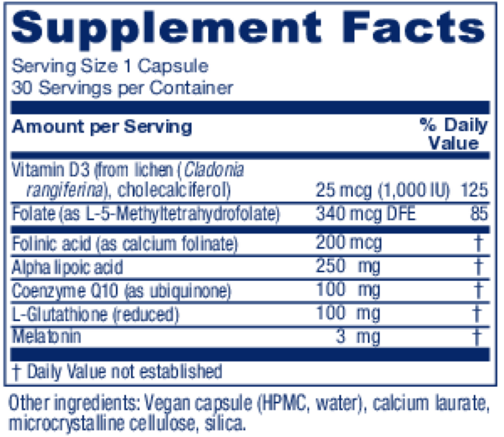Ovum PM Supplement Facts Label