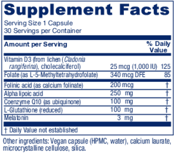 Ovum PM Supplement Facts Label