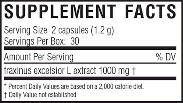 nanoGLUCO control: Capsules Supplement Facts Label