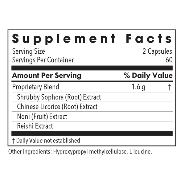 PhytoCort® Supplement Facts Label