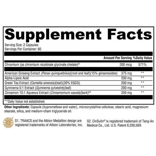 CinnDromeX™ Supplement Facts Label