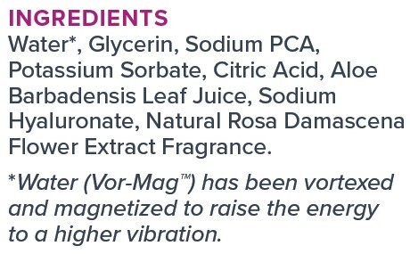 Rose Petals Rosewater Toner Supplement Facts Label