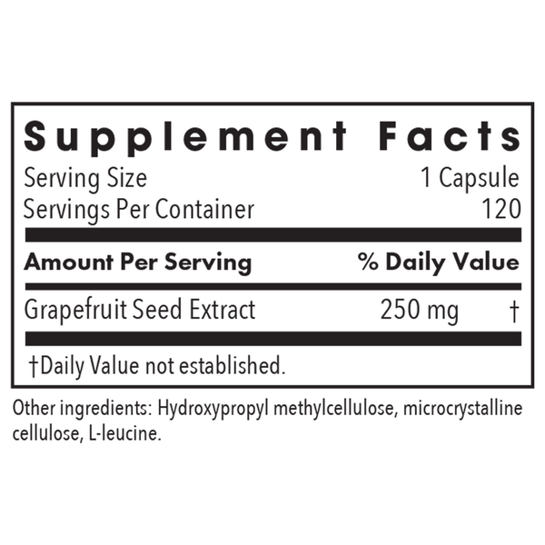 ParaMicrocidin 250 Mg Supplement Facts Label