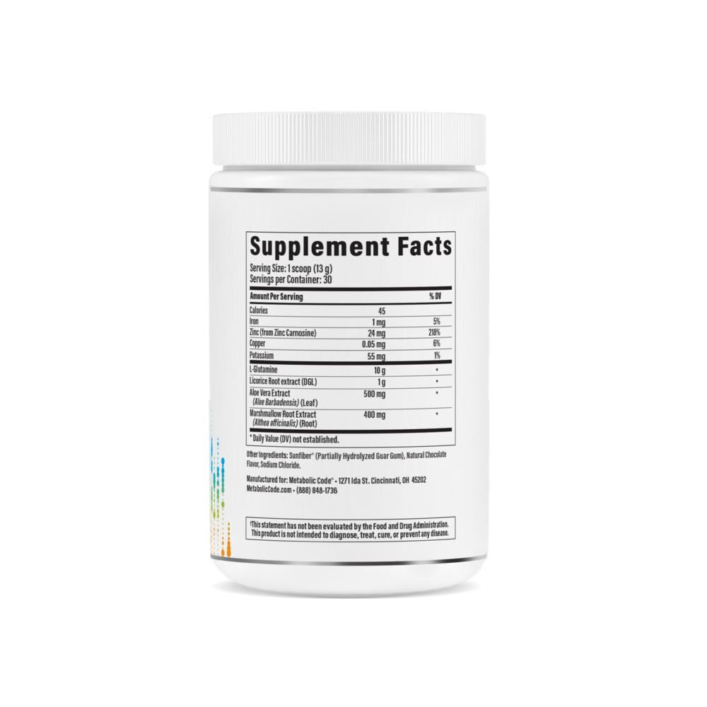 GI Mucosal Support Supplement Facts Label