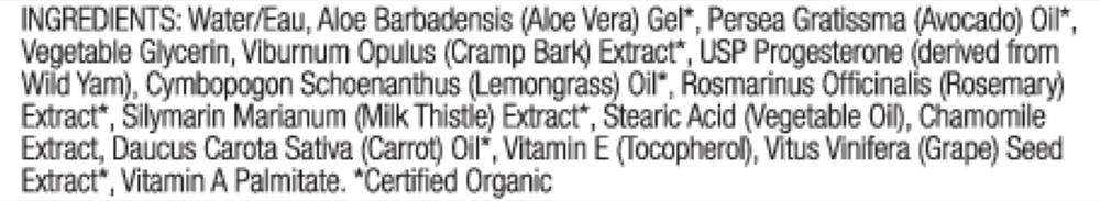 Feminine Balance Therapy Supplement Facts Label