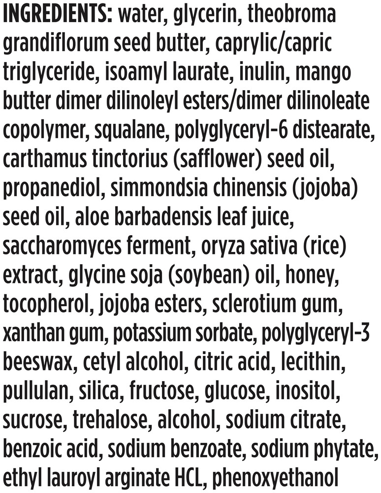 Sensitive Eye Cream Supplement Facts Label