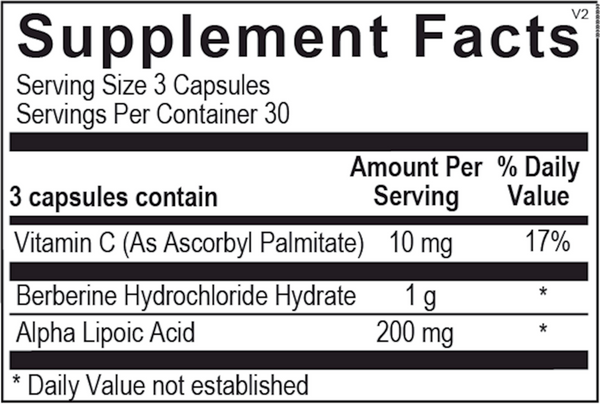 CM Core Supplement Facts Label
