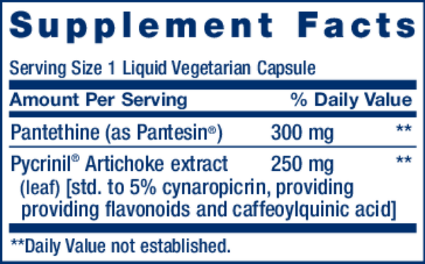 CHOL-Support™ Supplement Facts Label