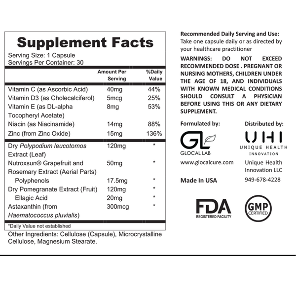 HELiO Supplement Facts Label