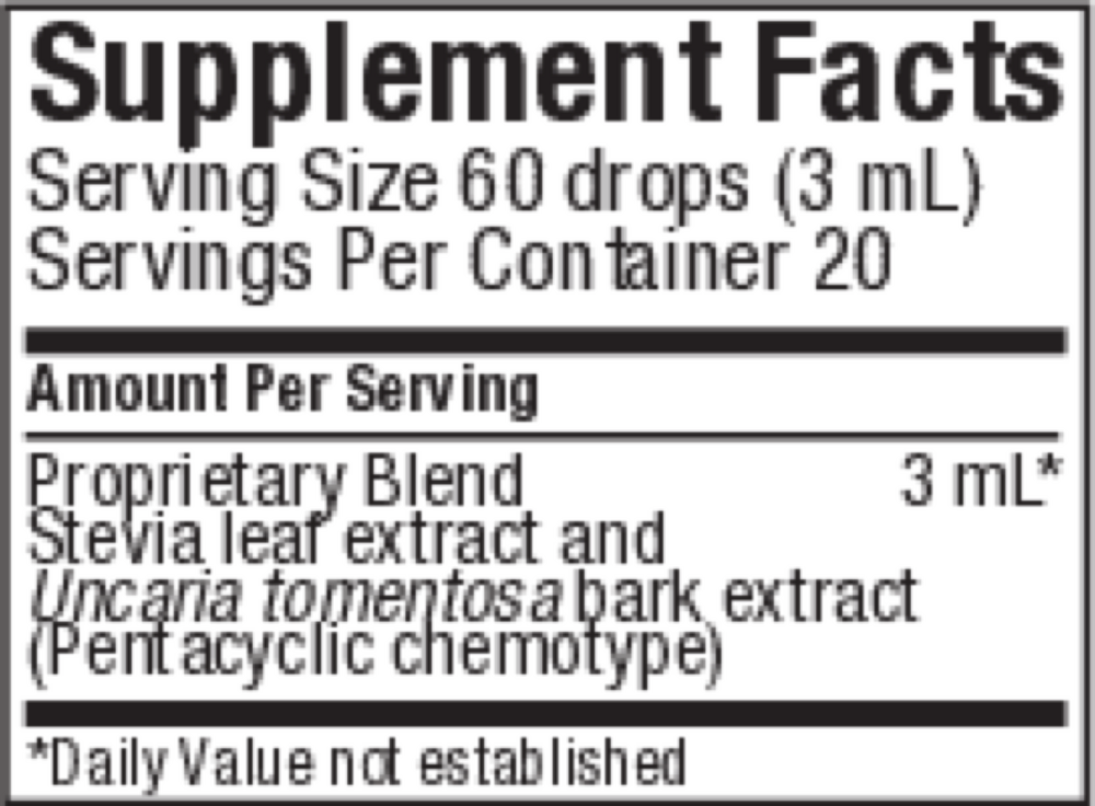 GlucoMedix Supplement Facts Label
