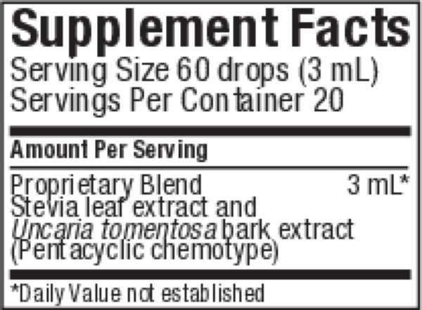 GlucoMedix Supplement Facts Label