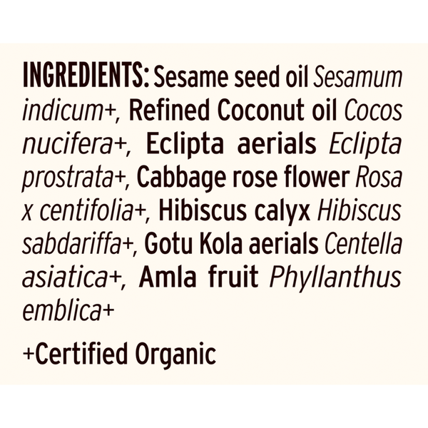 Healthy Hair Oil Supplement Facts Label