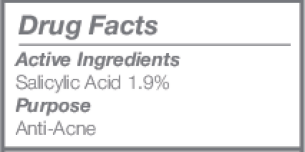 Acne Blemish Control Treatment Serum Supplement Facts Label