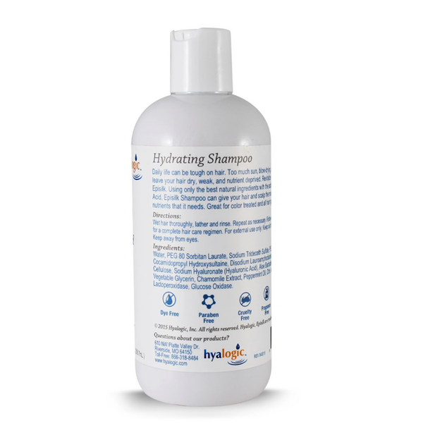 Shampoo with Hyaluronic Acid Supplement Facts Label