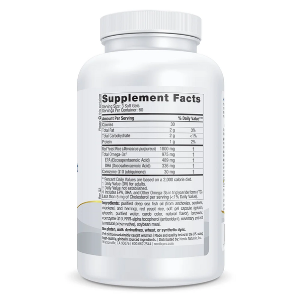 ProOmega Cholesterol Support (Formerly ProOmega LDL) Supplement Facts Label