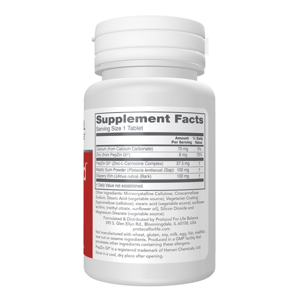 GI Guard Supplement Facts Label