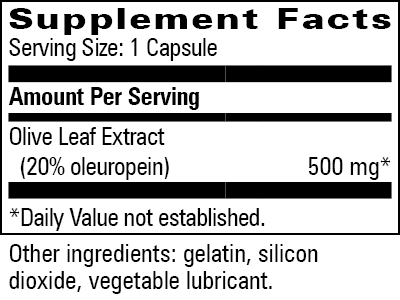 Oliver Supplement Facts Label