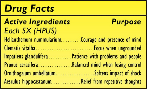 Rescue Sleep Liquid Melts Supplement Facts Label