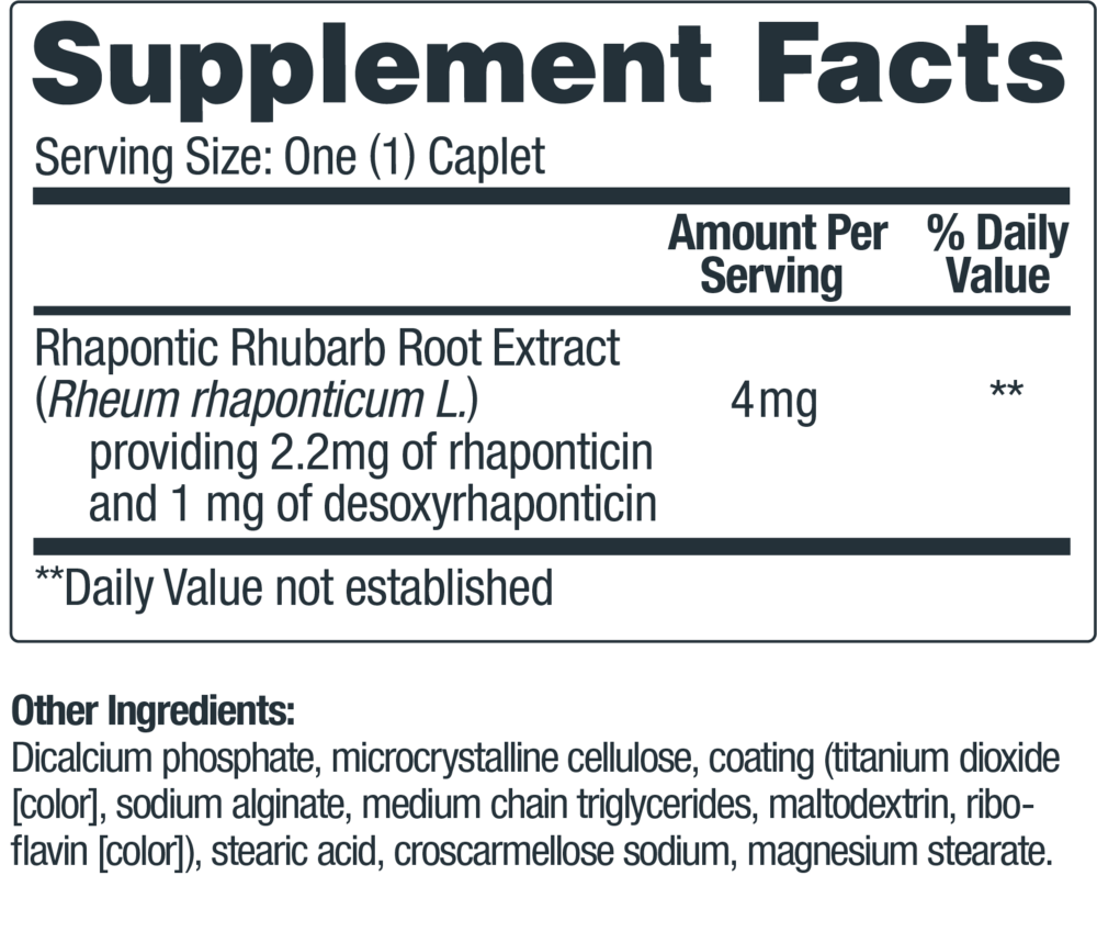 Estroven Comp Menopause Relief Supplement Facts Label