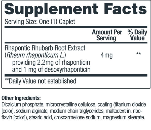 Estroven Comp Menopause Relief Supplement Facts Label