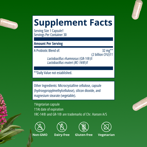 UltraFlora Women's Supplement Facts Label