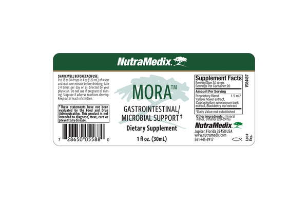 Mora Supplement Facts Label