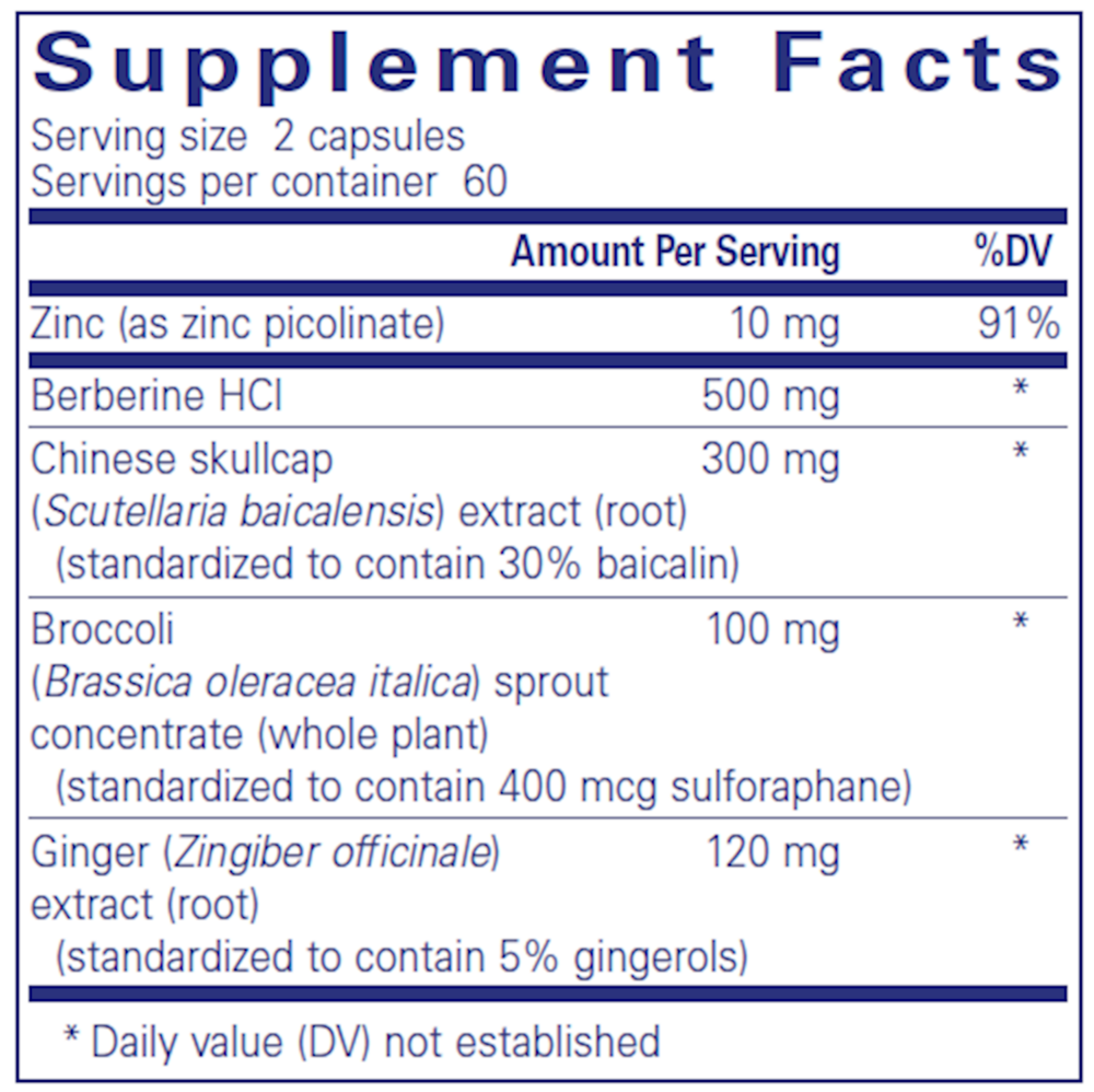Th1 Support Supplement Facts Label
